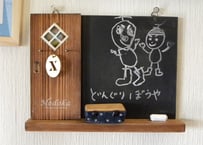 【ハンドメイドキット】タイルが選べる ミニこくばん・黒板消し付　配色A