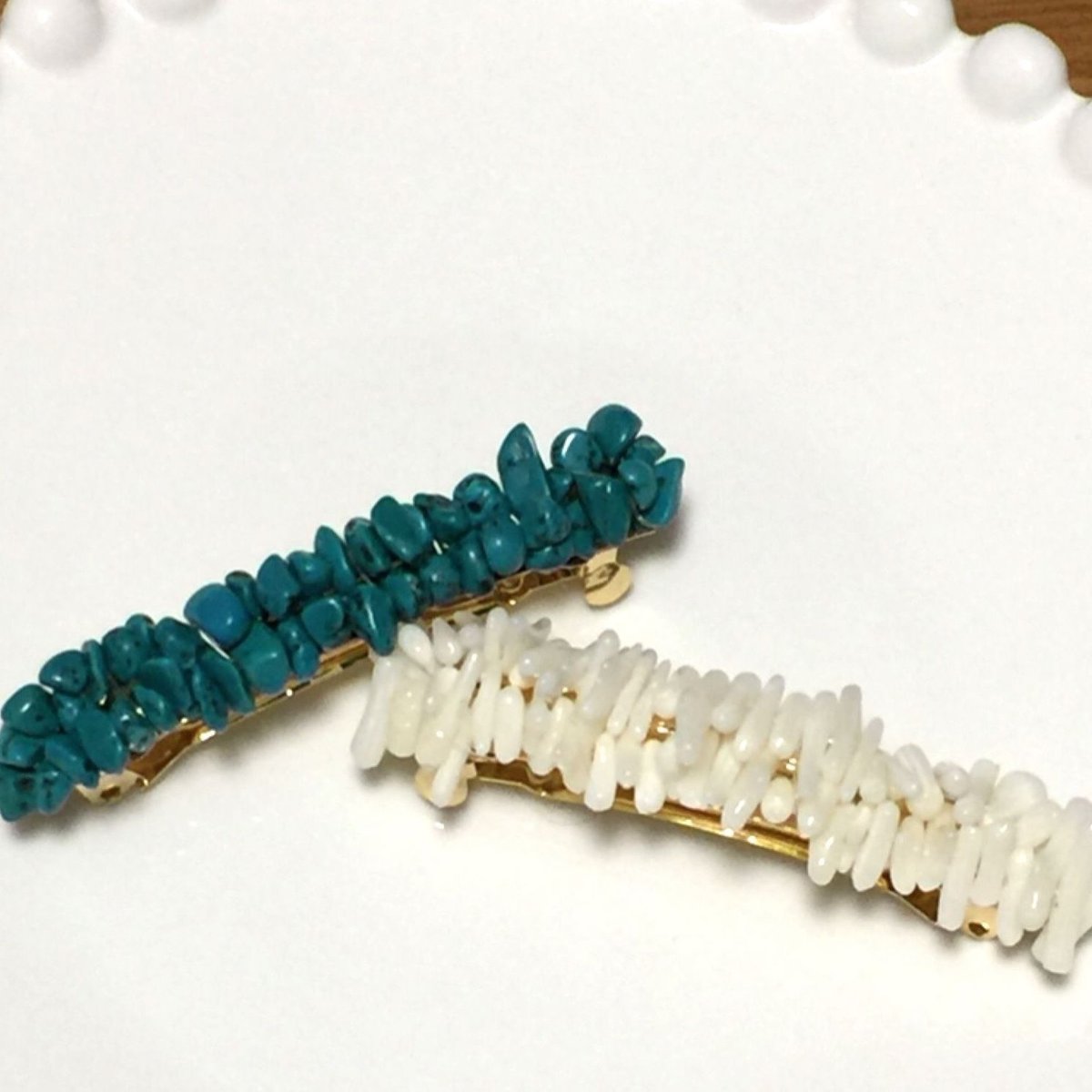 大人気！さざれ天然石のバレッタ | ✴︎laim✴︎