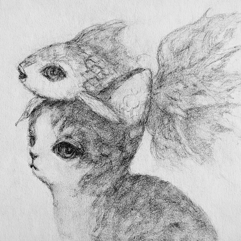 絵画★鯛茶漬け★希望773 (家がある方) 他2点 原画 貴重・大型】点描画 アート作品 額縁付き 木登りくろちゃん」額