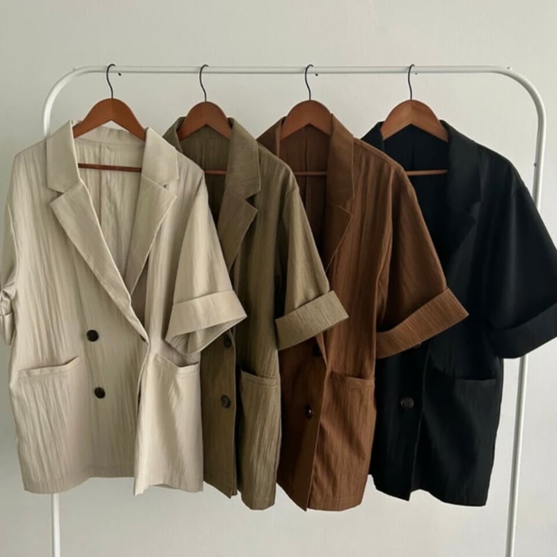 極美品ブルーバードブルバード リネン素材ダブルジャケット チェリーレッド M AMBIDEX Store △〇30/1天竺 チェリーレース プルオーバー(F