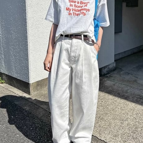 発泡ロゴプリントTシャツ