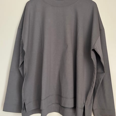 シルケットモックネックロンT