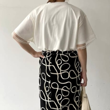 チュールドッキングTシャツ