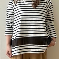 Wシルケットシアーラインプルオーバー