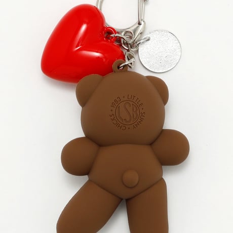 bear heart key chain
