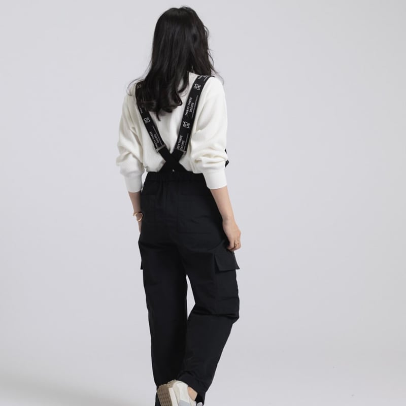BLACK COMMEdesGARCONS サスペンダーパンツ　ウールサロペット BLACK COMMEdesGARCONS サスペンダーパンツ ウールサロペット