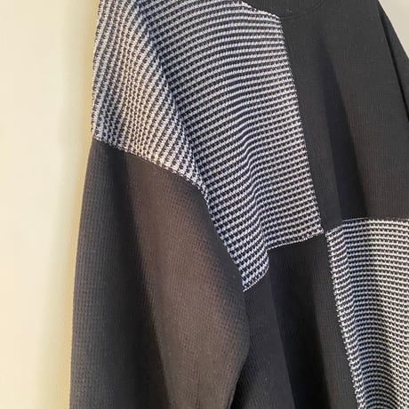 切替ワッフルチュニックプルオーバー