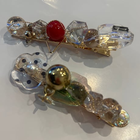 ストーンパーツヘアクリップ