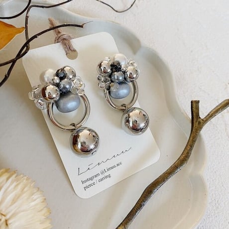 silver bijou ピアス