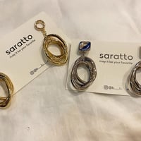 3連フープピアス