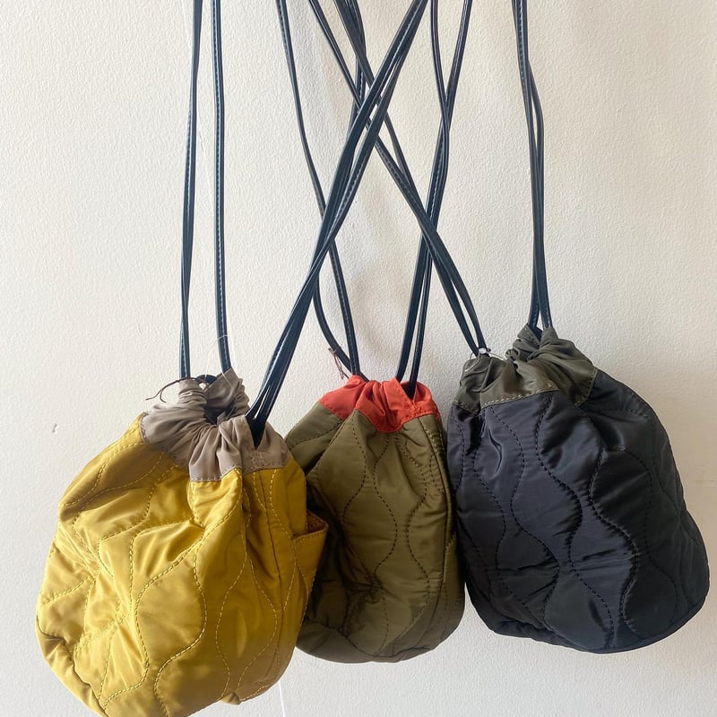 リバーシブルキルティング巾着バッグ | HEARTS 