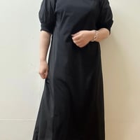 異素材配色ワンピース