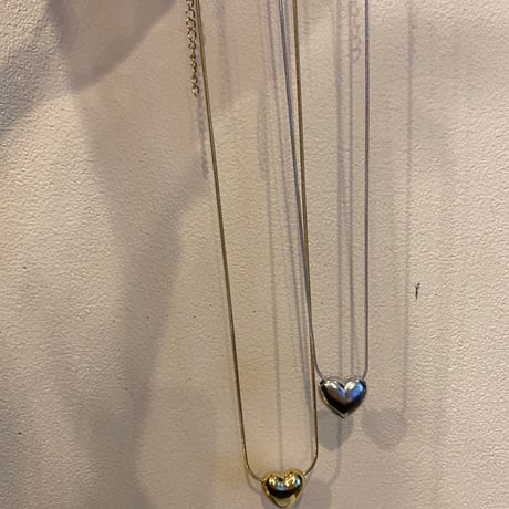 シンプルハートネックレス