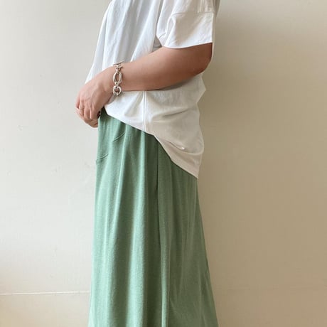 切り替えロングスカート