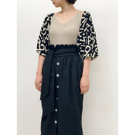 リネンタイスカート