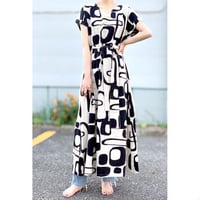 Manic Monday・Print Linen Dress