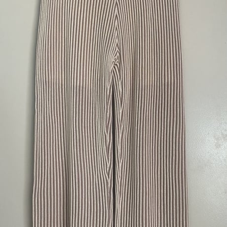 配色リブパンツ