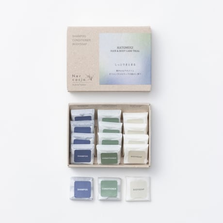HATOMUGI HAIR & BODY CARE トライアルセット Refresh:しっとりまとまる