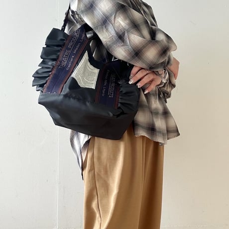 NYLON FRILL 2WAY BAG "THAMES" M