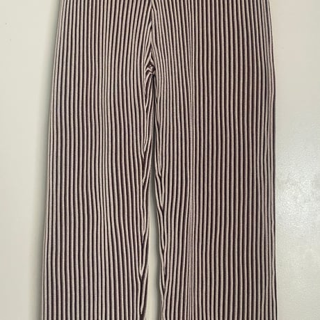 配色リブパンツ