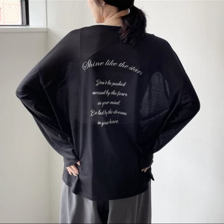 シアーバックプリントロンT