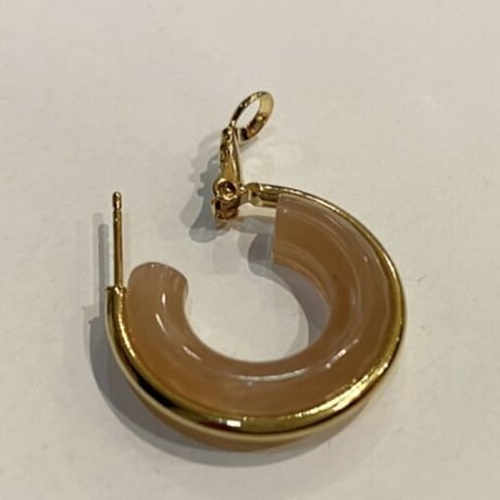 クリアフープピアス