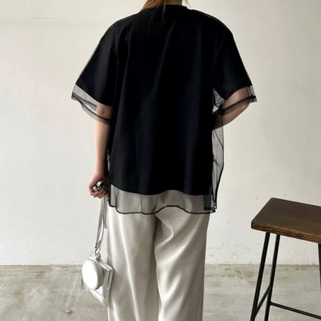 チュールドッキングTシャツ