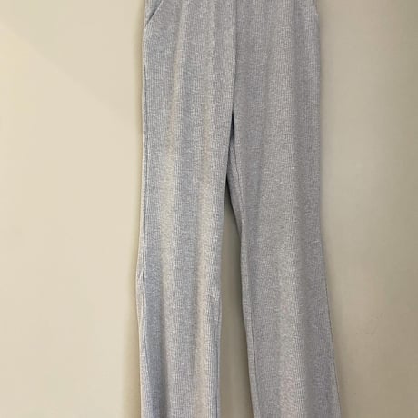 セミフレアリブパンツ
