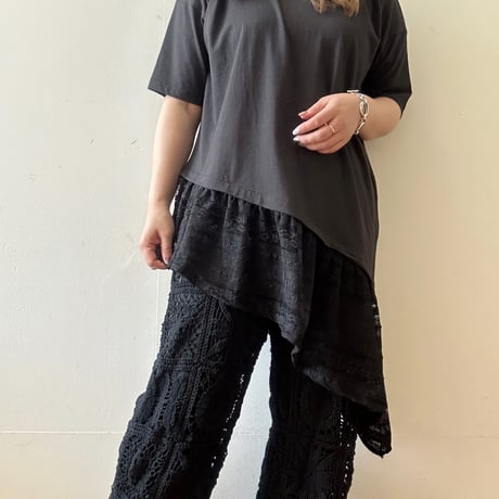 BAD・ヘムレースTシャツワンピ