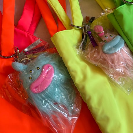 neon monster tote