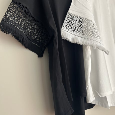 レースフリンジTシャツ