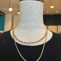 ボールチェーン2連ネックレス