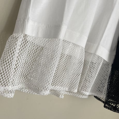 メッシュレイヤードライク s/s tee