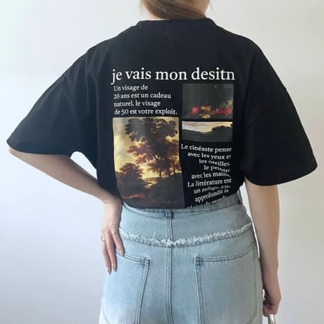 バックプリントTシャツ