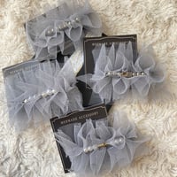 チュールヘアクリップ（gray）