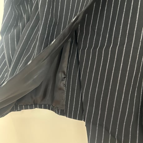 リネンライクストライプジャケット