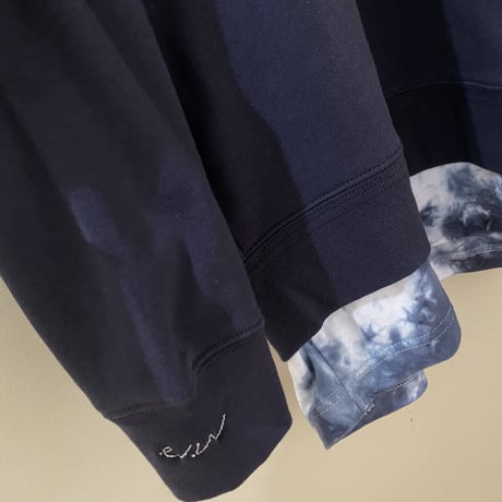 006.Tie dye layered pullover