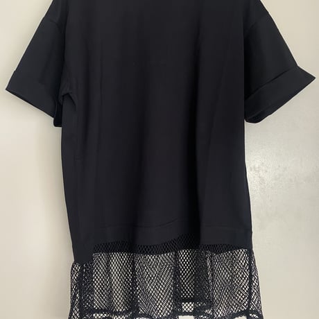メッシュレイヤードライク s/s tee