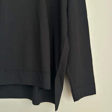 シルケットモックネックロンT
