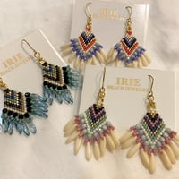 エスニックビーズピアス（イヤリング変更可）