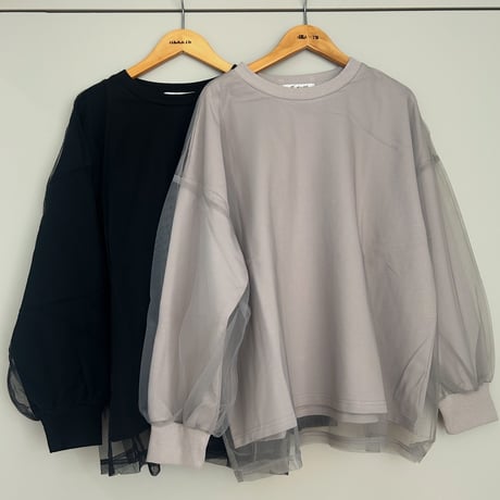 ミニ裏毛×チュールPO