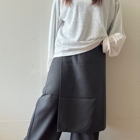ラップスカート付きパンツ