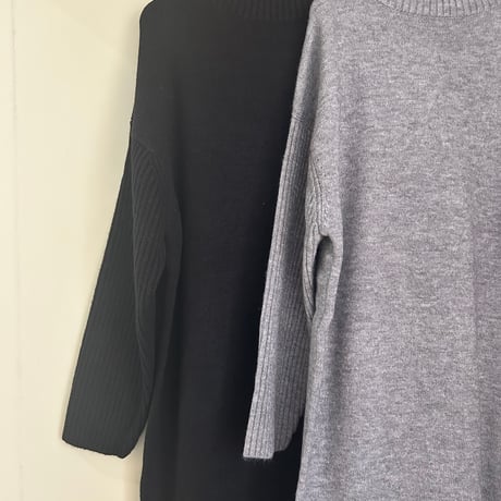 Iラインニットワンピース