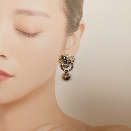 silver bijou ピアス
