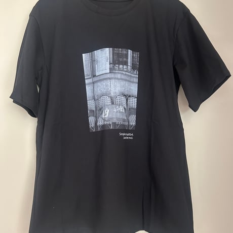 モノトーンフォトプリントTシャツ