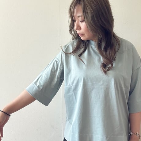 シルケット七分袖Tee