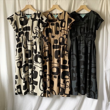 Manic Monday・Print Linen Dress