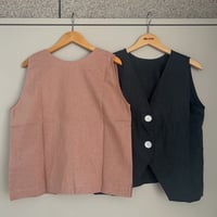 MANIC MONDAY・リネン2wayベスト