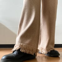 フリンジニットパンツ