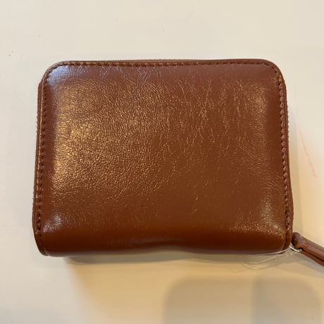二つ折りラウンドファスナー財布